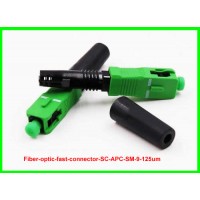 Fiber optic fast connector SC/APC SM 9/125um