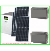 2.5kva Hybrid Inverter Solar 2units of 12V 200AH Battery Bundle 