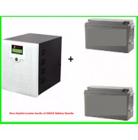 3kva Hybrid Inverter 2units of 200AH Battery Bundle