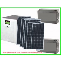 3kva Hybrid Inverter Solar 2units of 200AH Battery Bundle