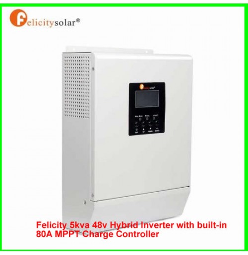 Felicity 5kva 48v Hybrid Inverter with built-in 80A MPPT Charge Controller