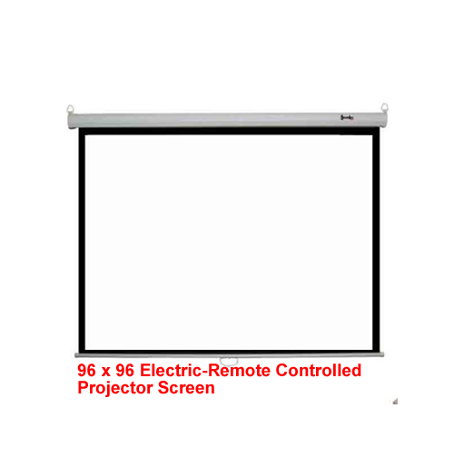 96 x 96 Electric-Remote Controlled Projector Screen 96 x 96 Electric-Remote Controlled Projector Screen
