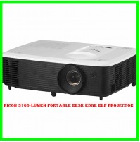 Ricoh 3100-Lumen Portable Desk Edge DLP Projector