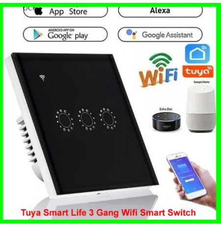 Tuya Smart Life 3 Gang Wifi Smart Switch