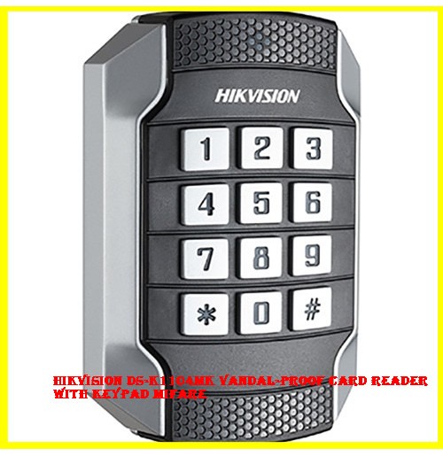 Hikvision DS-K1104MK Vandal-proof Card Reader with Keypad MiFare Hikvision DS-K1104MK Vandal-proof Card Reader with Keypad MiFare