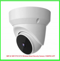3MP Q1 WIFI PTZ CCTV Wireless Smart Security Camera- V380PRO APP