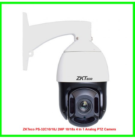 ZKTeco PS-32C10/18J 2MP 10/18x 4 in 1 Analog PTZ Camera