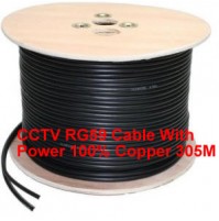 CCTV RG59 Cable With Power 100% Copper 305M