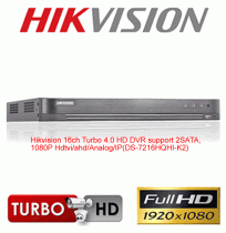 Hikvision 16ch Turbo 4.0 HD DVR 2SATA-DS-7216HQHI-K2