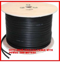 CCTV RG58 Coaxial Cable With 2 Core Power Cable -300 meters