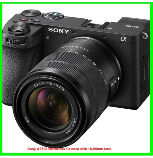 Sony A6700 Mirrorless Camera with 18-55mm lens Sony A6700 Mirrorless Camera with 18-55mm lens