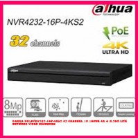 Dahua DHI-NVR4232-16P-4KS2 32 Channel 1U 16PoE 4K & H.265 Lite Network Video Recorder Dahua DHI-NVR4232-16P-4KS2 32 Channel 1U 16PoE 4K & H.265 Lite Network Video Recorder