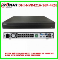 Dahua NVR4216-16P-4KS2 16 Channel 1U 16PoE 4K H.265 Lite Network Video Recorder