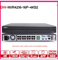 Dahua DHI-NVR4216-16P-4KS2 16 Channel 1U 16PoE 4K & H.265 Lite Network Video Recorder