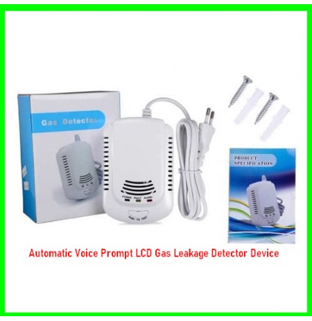 Automatic Voice Prompt LCD Gas Leakage Detector Device