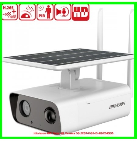 Hikvision 4MP Solar 4G Camera DS-2XST41G0-ID-4G/C04SO5