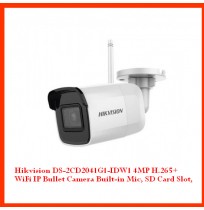 Hikvision DS-2CD2041G1-IDW1 4MP H.265+ WiFi IP Bullet Camera Built-in Mic, SD Card Slot