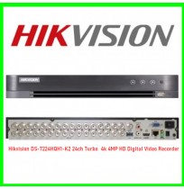 Hikvision DS-7224HQH1-K2 24ch Turbo  4k 4MP HD Digital Video Recorder