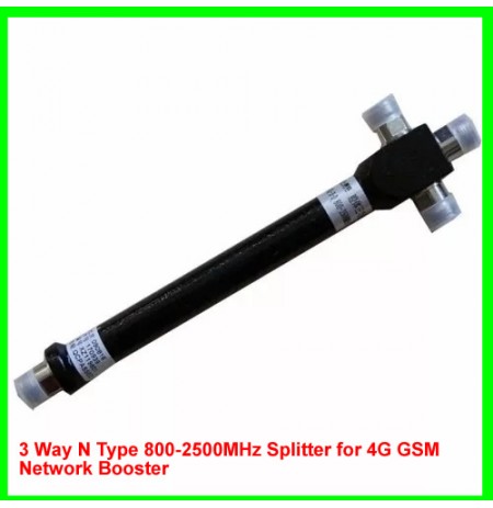 3 Way N type 800-2500MHz Splitter for 4G GSM Network Booster