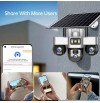 4G Solar 15mp 3 lens All PTZ Auto Tracking CCTV Camera