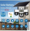4G Solar 15mp 3 lens All PTZ Auto Tracking CCTV Camera
