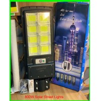 800W Solar Street Lights With Remote Control/Pole