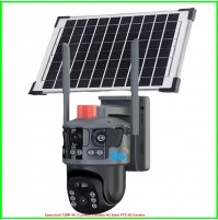 Eseecloud 12MP 4K 2 Lenses 3 Screen 4G Solar PTZ 4G Camera