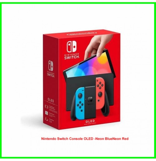 Nintendo Switch Console OLED -Neon Blue/Neon Red Nintendo Switch Console OLED -Neon Blue/Neon Red