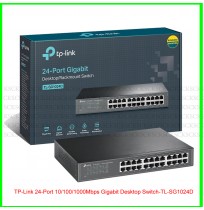 TP-Link 24-Port 10/100/1000Mbps Gigabit Desktop Switch-TL-SG1024D