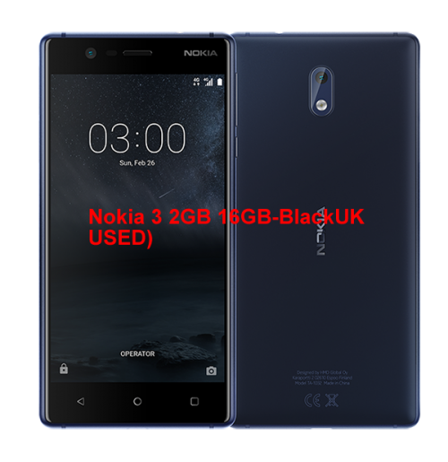 Nokia 3 2GB 16GB-Black (UK USED)
