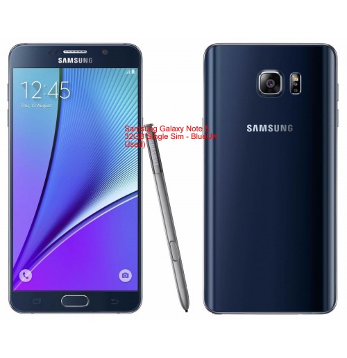 Samsung Galaxy Note 5 32GB Single Sim - Blue(UK Used)