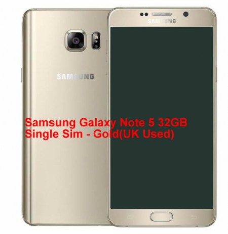Samsung Galaxy Note 5 32GB Single Sim - Gold(UK Used)