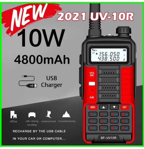 Baofeng UV10R High Power Long Range Dual Frequency UHF/VHF Two Way Walkie Talkie 