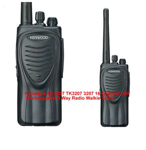 4W 16CH Walkie Talkie 2-Way Radio Transceiver UHF Rechargeable Handheld TK-3207G 