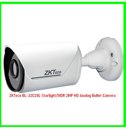 ZKTeco BL-32C28L Starlight/WDR 2MP HD Analog Bullet Camera ZKTeco BL-32C28L Starlight/WDR 2MP HD Analog Bullet Camera